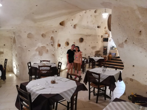 Ristorante in grotta a Matera